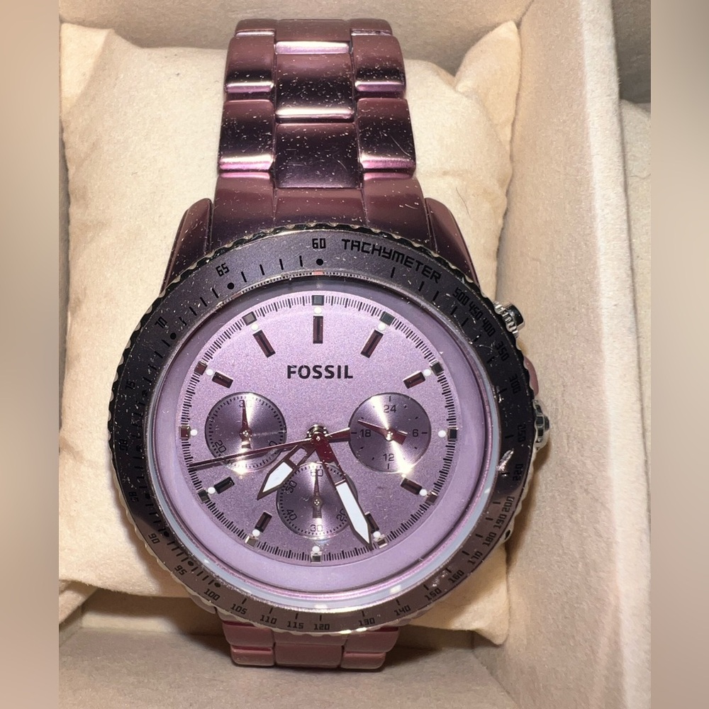 Purple “boyfriend” Fossil Watch